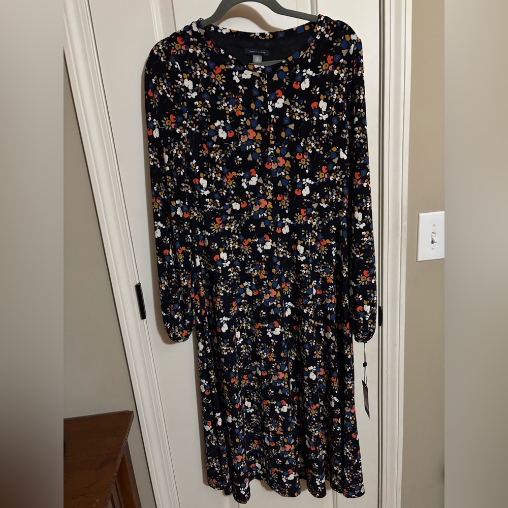 🪻🌺 Tommy Hilfiger Midi Floral Dress Size 10 NWT 🌺🪻